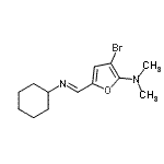 CAS#: 471922-37-9， 3-Bromo-5-[(E)-(Cyclohexylimino)Methyl]-N,N-Dimethyl-2-Furanamine