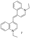 结构式 CAS# 4727-49-5, 1,1'-二乙基-4,4'-青色素碘化物
