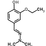 CAS#: 473276-01-6， 4-[(E)-(Dimethylhydrazono)Methyl]-2-Ethoxy-Phenol
