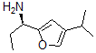 structure of CAS# 473733-02-7, (alphaR)-alpha-Ethyl-4-(1-Methylethyl)-2-Furanmethanamine;2-Furanmethanamine,Alpha-Ethyl-4-(1-Methylethyl)-,(Alphar)-(9CI);2-Furanmethanamine, A-Ethyl-4-(1-Methylethyl)-, (Ar)-;(R)-1-(4-Isopropylfuran-2-Yl)Propan-1-Amine