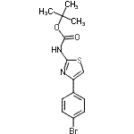 CAS#: 474429-54-4， 2-Methyl-2-Propanyl [4-(4-Bromophenyl)-1,3-Thiazol-2-Yl]Carbamate