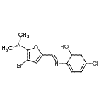 CAS#: 474485-12-6， 2-[(E)-{[4-Bromo-5-(Dimethylamino)-2-Furyl]Methylene}Amino]-5-Chlorophenol