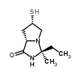 CAS#: 474670-28-5， (3S,6S,7aS)-3-Ethyl-3-Methyl-6-Sulfanylhexahydro-1H-Pyrrolo[1,2-c]Imidazol-1-One