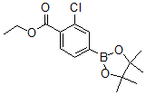结构式 CAS# 474709-76-7, 4-乙氧羰基-3-氯苯硼酸频哪醇酯