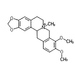 CAS#: 47474-49-7， 9,10-Dimethoxy-7-Methyl-5,8,13,13A-Tetrahydro-6H-[1,3]Dioxolo[4,5-g]Isoquinolino[3,2-A]Isoquinolin-7-Ium