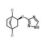 CAS#: 475588-97-7， 3-[(1R,2S,4S)-Bicyclo[2.2.1]Hept-2-Ylsulfanyl]-1H-1,2,4-Triazole