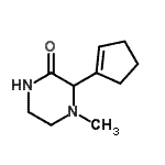 CAS#: 476364-39-3， 3-(1-Cyclopenten-1-Yl)-4-Methyl-2-Piperazinone