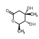 CAS#: 476468-31-2， (4S,5R,6R)-4,5-Dihydroxy-4,6-Dimethyltetrahydro-2H-Pyran-2-One