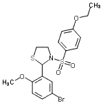 CAS#: 477515-63-2， 2-(5-Bromo-2-Methoxyphenyl)-3-[(4-Ethoxyphenyl)Sulfonyl]-1,3-Thiazolidine