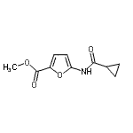 CAS#: 477857-61-7， Methyl 5-[(Cyclopropylcarbonyl)Amino]-2-Furoate