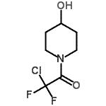 structure of CAS# 478258-79-6, 2-Chloro-2,2-Difluoro-1-(4-Hydroxy-1-Piperidinyl)Ethanone;2-Chloro-1-difluoromethoxy-4-isothiocyanato-benzene;2-chloro-2,2-difluoro-1-(4-hydroxypiperidin-1-yl)ethanone;2-Chloro-2,2-difluoro-1-(4-hydroxypiperidino)-