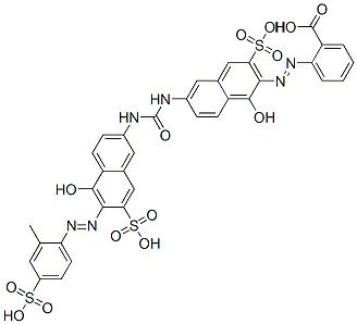 CAS#: 47897-90-5， [[1-Hydroxy-6-[[[[5-Hydroxy-6-[(2-Methyl-4-Sulphophenyl)Azo]-7-Sulpho-2-Naphthyl]Amino]Carbonyl]Amino]-3-Sulpho-2-Naphthyl]Azo]Benzoic Acid