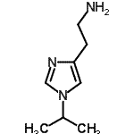structure of CAS# 479408-51-0, 2-(1-Isopropyl-1H-Imidazol-4-Yl)Ethanamine;2-(1-Isopropyl-1H-imidazol-4-yl)ethanamine #;2-(1-Isopropyl-1H-imidazol-4-yl)-ethylamine;Histamine, 1-isopropyl-