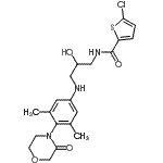 CAS#: 482306-20-7， 5-Chloro-N-[3-[[3,5-Dimethyl-4-(3-Oxomorpholin-4-Yl)Phenyl]Amino]-2-Hydroxy-Propyl]Thiophene-2-Carboxamide