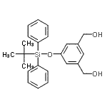 CAS#: 482627-84-9， (5-{[(2-Methyl-2-Propanyl)(Diphenyl)Silyl]Oxy}-1,3-Phenylene)Dimethanol