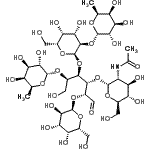 CAS#: 482638-98-2， 2-Acetamido-2-Deoxy-alpha-D-Glucopyranosyl-(1->3)-[6-Deoxy-alpha-L-Galactopyranosyl-(1->5)]-[6-Deoxy-alpha-L-Galactopyranosyl-(1->2)-alpha-D-Galactopyranosyl-(1->4)]-[alpha-D-Galactopyranosyl-(1->2)]- D-Glucose