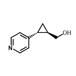 CAS#: 484654-36-6， [(1R,2R)-2-(4-Pyridinyl)Cyclopropyl]Methanol