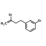 structure of CAS# 485320-32-9, 1-Bromo-3-(3-Bromo-3-Buten-1-Yl)Benzene;2-bromo-4-(3-bromophenyl)-1-butene;2-Bromo-4-(3-bromophenyl)but-1-ene;3-(3-Bromobut-3-en-1-yl)bromobenzene