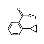 structure of CAS# 485402-63-9, 1-(2-Cyclopropylphenyl)Ethanone