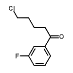 structure of CAS# 487058-73-1, 5-Chloro-1-(3-Fluorophenyl)-1-Pentanone;5-chloro-1-(3-fluorophenyl)-1-oxopentane