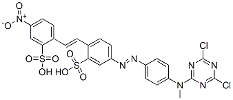 CAS#: 4882-79-5， 5-[[4-[(4,6-Dichloro-1,3,5-Triazin-2-Yl)Methylamino]Phenyl]Azo]-2-[2-(4-Nitro-2-Sulphophenyl)Vinyl]Benzenesulphonic Acid
