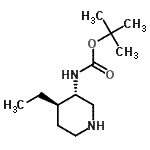 CAS#: 488728-05-8， 2-Methyl-2-Propanyl [(3S,4R)-4-Ethyl-3-Piperidinyl]Carbamate