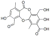 CAS#: 489-51-0， 4-Formyl-3,8-Dihydroxy-9-(Hydroxymethyl)-1,6-Dimethyl-11-Oxo-11H-Dibenzo[b,e][1,4]Dioxepin-7-Carboxylic Acid