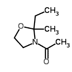CAS 登录号：4894-06-8， 1-(2-乙基-2-甲基-1,3-恶唑烷-3-基)乙酮