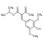 CAS#: 491851-35-5， Isopropyl (2E)-2-(4-Hydroxy-3,5-Dimethoxybenzylidene)-3-Oxobutanoate
