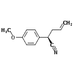 CAS 登录号：494802-83-4， (2R)-2-(4-甲氧基苯基)-4-戊烯腈