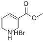 structure of CAS# 495-19-2, Guvacoline, Hydrobromide;1,2,5,6-Tetrahydropyridine-3-Carboxylic Acid Methyl Ester;Guvacoline;3-Pyridinecarboxylic Acid, 1,2,5,6-Tetrahydro-, Methyl Ester
