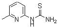结构式 CAS# 49600-34-2, N-(6-甲基-2-吡啶基)-硫脲