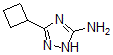 结构式 CAS# 496057-24-0, 3-环丁基-1H-1,2,4-三唑-5-胺