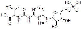 CAS#: 49709-17-3， N-(Purine-6-Ylcarbamoyl)-L-Threonine Ribonucleoside 5'-Phosphate