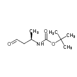 structure of CAS# 497861-77-5, 2-Methyl-2-Propanyl [(2R)-4-Oxo-2-Butanyl]Carbamate;(R)-tert-butyl (4-oxobutan-2-yl)carbamate