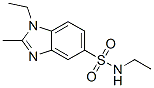 structure of CAS# 4979-75-3, N,1-Diethyl-2-Methyl-1H-Benzimidazole-5-Sulfonamide;N,1-Diethyl-2-Methyl-Benzimidazole-5-Sulfonamide;N,1-Diethyl-2-Methyl-5-Benzimidazolesulfonamide;5-Benzimidazolesulfonamide, N,1-Diethyl-2-Methyl-