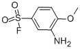 structure of CAS# 498-74-8, 4-Methoxymetanilyl Fluoride;3-Amino-4-Methoxy-Benzenesulfonyl Fluoride;3-Amino-4-Methoxyphenylsulphonyl Fluoride;Sbb000443
