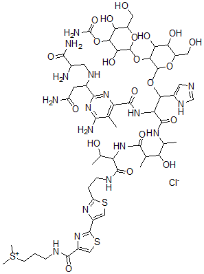 CAS#: 49830-49-1， N1-[3-(Dimethylsulfonio)Propyl]-Bleomycinamide Chloride
