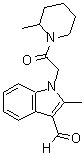 CAS#: 498560-54-6， 2-Methyl-1-[2-(2-Methyl-1-Piperidinyl)-2-Oxoethyl]-1H-Indole-3-Carbaldehyde
