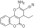 CAS#: 499785-45-4， 2-Amino-4-Ethyl-5-Oxo-4H,5H-Pyrano[3,2-c]Chromene-3-Carbonitrile