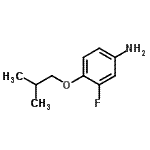 结构式 CAS# 500015-24-7, 3-氟-4-异丁氧基苯胺