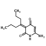 CAS#: 500550-68-5， 2-Amino-5-(4-Heptanylidene)-4,6(1H,5H)-Pyrimidinedione