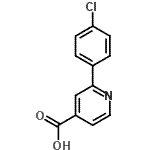 structure of CAS# 500586-44-7, 2-(4-Chlorophenyl)Isonicotinic Acid;2-(4-Chlorophenyl)isonicotinic acid;2-(4-Chlorophenyl)-isonicotinic acid;NSC141341