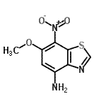 CAS#: 500889-99-6， 6-Methoxy-7-Nitro-1,3-Benzothiazol-4-Amine