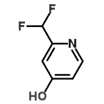 结构式 CAS# 501125-75-3, 2-(二氟甲基)-4-吡啶醇