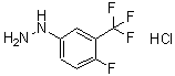 结构式 CAS# 502496-22-2, (4-氟-3-三氟甲基-苯基)-肼盐酸盐