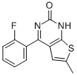 CAS#: 50263-91-7， 4-(2-Fluorophenyl)-6-Methylthieno[2,3-d]Pyrimidin-2(1H)-One