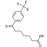 structure of CAS# 502651-46-9, 7-Oxo-7-[4-(Trifluoromethyl)Phenyl]Heptanoic Acid;7-Oxo-7-(4-trifluoromethylphenyl)heptanoic acid