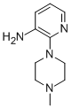 结构式 CAS# 5028-17-1, 2-(4-甲基哌嗪并)-3-吡啶胺