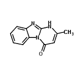 结构式 CAS# 50290-51-2, 2-甲基嘧啶并[1,2-a]苯并咪唑-4(1H)-酮